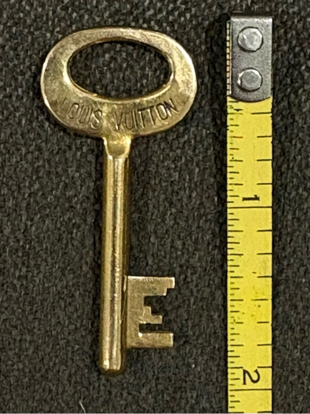 Louis Vuitton Brass Gold Key Charm Pendant - Picture 3 of 3